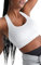 SHAPERMINT Sports Bras for Women - Workout Bras for Women, Plus Size Sports Bra, High Support, White, XL
