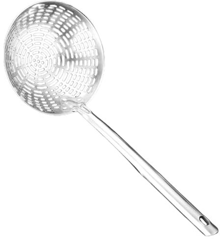 Kichvoe Louche à Pasta Acier Inoxydable Avec Poignée Ergonomique Écumoire Multifonction Pour Fruits Légumes Et Fritures Ustensile De Cuisine Pour Maison Restaurants