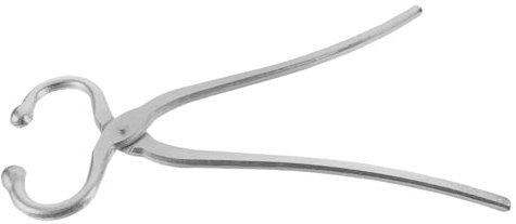 CAXUSD Nasenringzange für Vieh rostfrei stainless steel inoxlm Nasenringe Nasenring für Rinder Nasenring aus Edelstahl für Rinder die Kuh Metall Ringklemme Stiernase