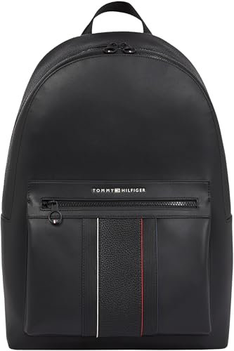Tommy Hilfiger Herren Rucksack Foundation Elegant, Schwarz (Black), Einheitsgröße