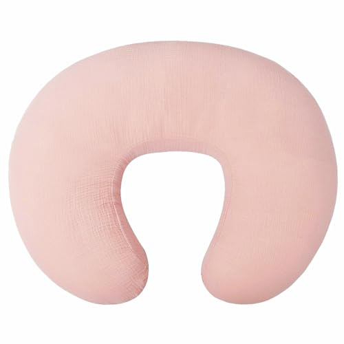 Owlowla Stillkissenbezug aus Musselin, weiche Baumwolle, passend für Stillkissen für Babys, Jungen, Mädchen (Blush)