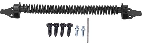 Self Closing Gate Spring Closer Adjustable with Fittings Metal Garden Outdoor Fence Door Hardware Closure Gates Carbon Steel Yard