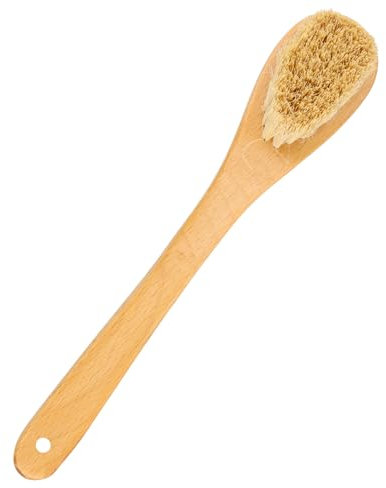 Husalsea Brosse à Vaisselle en Bois avec Fibres de Sisal, Brosse de Cuisine Écologique de 25cm pour Nettoyage d'Assiettes, Plaques de Cuisson, Baignoires