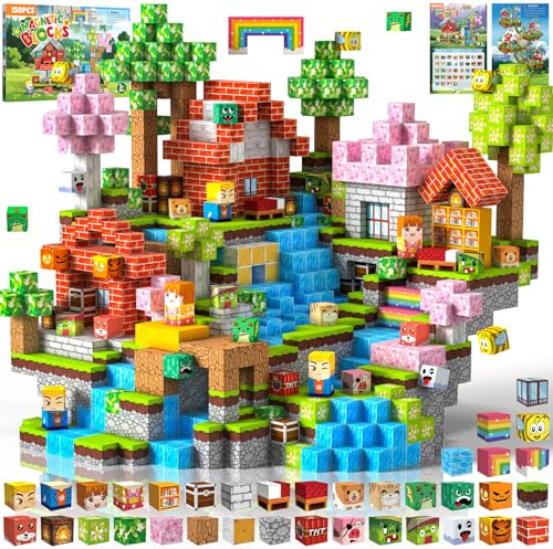 Crifeton Magnetiska Byggklossar 150 PCS 2CM Magnetic Blocks, 3+ STEM Montessori sensoriska leksaker för 3 4 5 6 7 8 9 10 11 12 8-12 år gamla pojkar och flickor Födelsedagspresenter