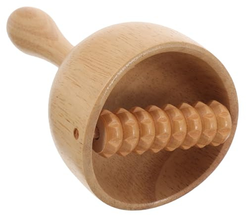 Massaggiatore Schiena a Coppa in Legno Bordi Lisci, 1 Pezzo | Spalle e Vita, Casa o Studio di Yoga, 196 Grammi, Delicato sulla Pelle, Massaggio, Riduce lo Stress