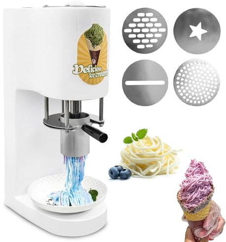 Macchina Per Gelato Soft-Serve Commerciale, Macchina Per Gelato Soft-Serve Da 7,4-7,9 Galloni/Ora Con 4 Forme Diverse, Per Ristoranti E Snack