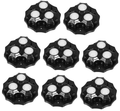 SEWACC 8pcs Furniture Pulley Wheel Swivel Mini Rollers Self Adhesive Casters Silent Appliances Rollers for Kitchen