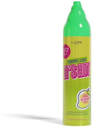 I LOVE Tropic Like It's Hot - Espuma de ducha batida con aroma a frutas tropicales, jabón corporal hidratante y cremoso para una piel suave y lisa, 250 ml