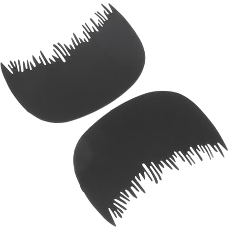 COLLBATH 2pcs Professional Hairline Comb with Protective Shield for Natural Hair Fiber Blending Portable Hair Comb Kit for Men and Women Hairline Optimizing Tool Root Touch Up