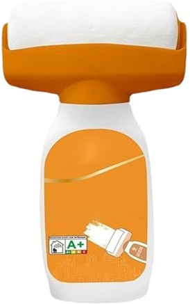 Peinture blanche idéale pour le mur, 500 g de peinture de retouche à sec rapide avec pinceau en rouleau amovible idéal pour le plafond mural, retirer les taches, les rayures, l'eau à base d'eau