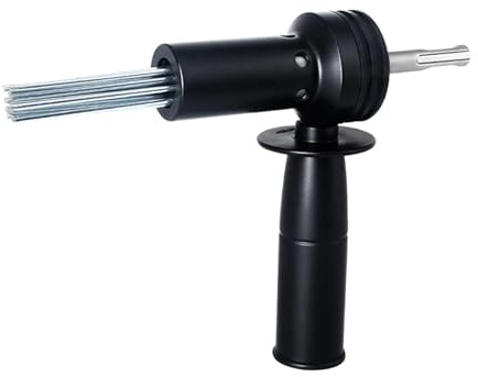 jojomis Elektrischer Stiftentschuppen-Adapter, Rostentfernungswerkzeug für Beton-Oberflächenreinigung mit gehärteten Stiften, 21,1 x 5,1 x 15,5 cm