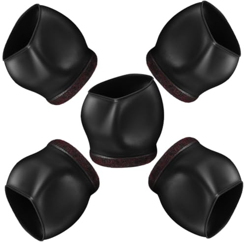 Toddmomy 5 Pièces Protection Roue Chaise TPE Antidérapant Couvre-roulettes De Meubles Protège Sol Réducteur De Bruit pour Bureau Maison Et Meubles Roulants