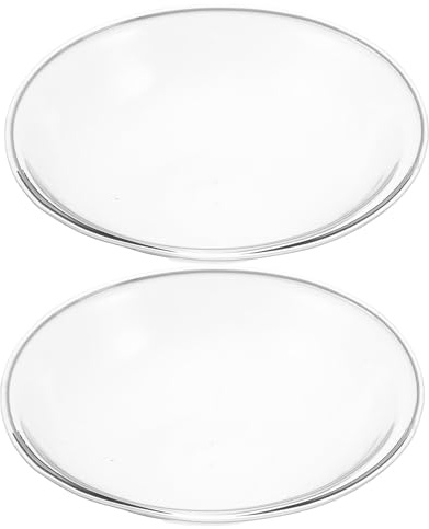 iplusmile Lot de 2 Coupelles en Verre Transparentes pour Chauffe-Cire Plateau Aromatique Compatible Huiles Essentielles et Fondants Cire Petit Plat Porte-Bougie Polyvalent pour Diffuseur