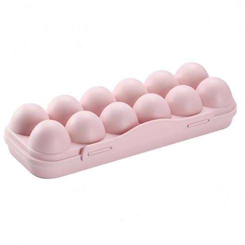 FACAIIO Boîte de rangement portable à 18 compartiments pour œufs en plastique avec design pliable pour camping, randonnée, pique-nique