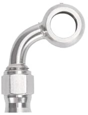 Líneas y mangueras de presión Latiguillo de freno hidráulico para motocicleta AN3 acero inoxidable con racores banjo 10 mm rectos/extremos manguera 28/45/90°