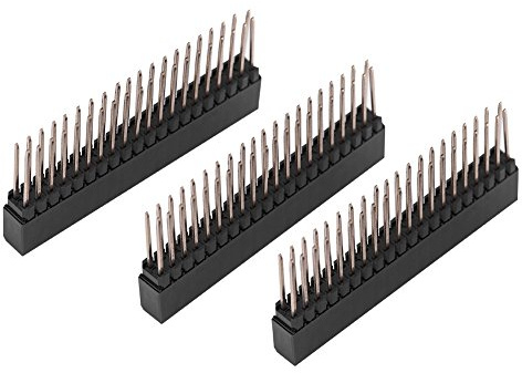 3 stücke 2x20 Pins 2,54 mt Weibliche Zweireihige Kurze Stiftleisten Steckverbinder Leiterplatte Stiftleiste für