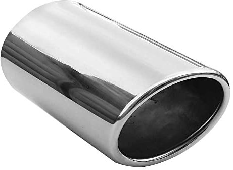 Auspuffblende Oval Endrohr Edelstahl Auto Endrohrblenden Auspuffendrohr Auspuffrohr Tuning Universell Schalldampf Blende Sport Oval Chrom Auspuffspitzen