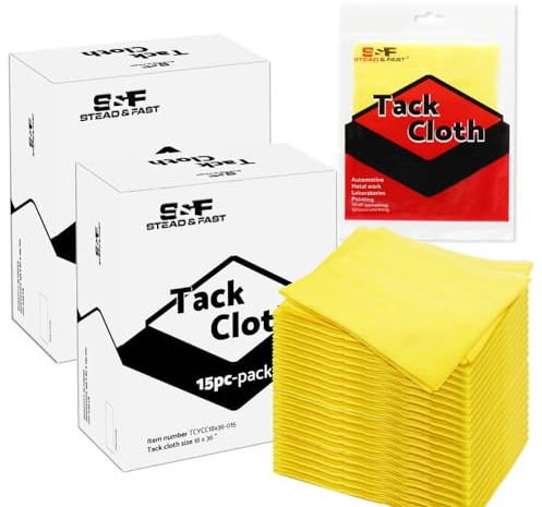 S&F STEAD & FAST Tack Cloth Automotive Painting, 30-pc Tack Cloths for Removing Dust 18 x 36, Sticky Tac Cloths, Professional Grade Tac Rags for Woodworking, Tak Rag Bulk Pack