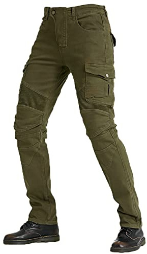 Jean de moto pour homme fabriqué avec du tissu Kevlar, pantalon de protection de moto en denim respirant, doublé, renforcé, amovible, rembourré blindé