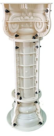 80x15cm/ 31.5x5.9in Round Column Wedding Ceremony Party Decoration Reusable Mould Pedestal Flower Seat Gypsum Concrete Mold