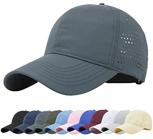 Baynetin Mesh Baseball Kappe, Atmungsaktive Schnell Trocknend Basecap, Masche Freizeit UV Baseballmütze Sport Cap Verstellbar