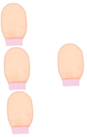 Ipetboom 4 Schlammbad Handtuch Duschhandschuhe Dusch-peeling- Für Den Körper Peeling- Für Die Peeling-badehandschuhe Die Seide Lotusfarbe Schrubben Rosa
