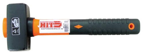6PZ MAZZETTA PER MURATORE MANICO IN FIBRA DI VETRO gr. 1.000