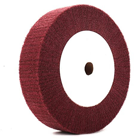 Schleifmittel Flap Wheel Schleifen Polieren, 4''-12'' Nylon-Schleifscheibe Vlies-Klappen-Scheuerschwamm-Klappe 100 mm-300 mm Mopp-Polierscheibe Schleifscheiben for die Metallbearbeitung 100 mm dick(30