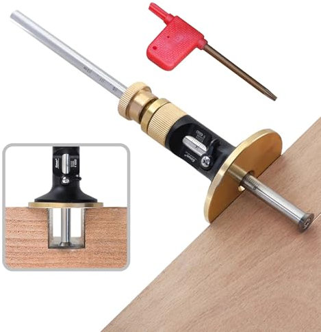 Inscrip Streichmaß Kit, Markiermesser für Radmarkierungen, Holz Scribe Werkzeug, Rad Markierung für Radmarkierungen Streichmass Anreißwerkzeug, Radmarkierungslehre, Streichmaß mit Feineinstellung