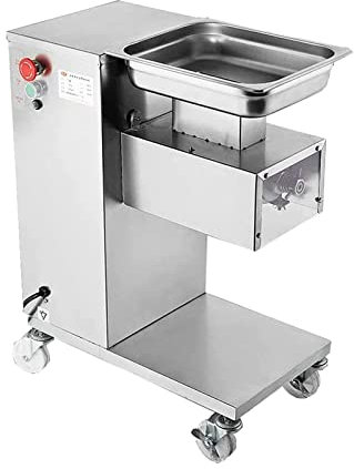 HXLDZOU Commercial Meat Cutter Slicer, 20mm Blade Meat Cutter Meat Grinder Electric Steak Pork Cutter 110V 550W 500Kg/h, Suitable for Restaurants (10mm)