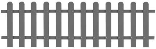 ShGaxin Lattenzaun, Zaunelemente, Steckzaun, Teichzaun, Sicherheitszaun, Zaun Garten, Gartenzaun, Zäune Für Garten, WPC 200 x 60 cm