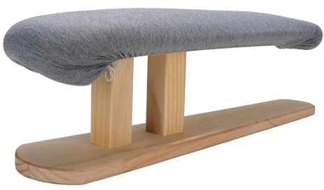 Table à Repasser de Table, Table à Repasser à Coffre et à Manches avec Base en Bois, Table à Repasser pour Tailleur, ménage, buanderie