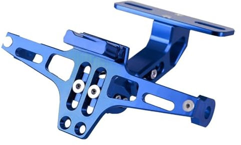 KCBHSH Motorrad-Kennzeichenhalter Für Heckrahmen, Kotflügel-Entfernungsset Für YZF-R3 YZF-R6 YZF-R7 YZFR15 R125 600R Kennzeichenhalter(BLAU)