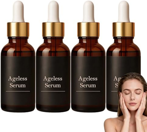 Ageless Anti-Aging Serum, Deep Hydration Ageless Serum, Anti-Falten-Gesichtsseren, feuchtigkeitsspendende & straffende Essenzen, reduzieren feine Linien und Falten, für alle Hauttypen Essenzen (4PCS)