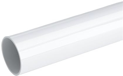 Kunststoff-Rohr, starres PVC-Rundrohr, 125 mm Außendurchmesser x 3,1 Wandstärke, Länge 0,2 m bis,5, hart, for Entwässerung, Heimwerkerprojekte, Stück(1.5M)