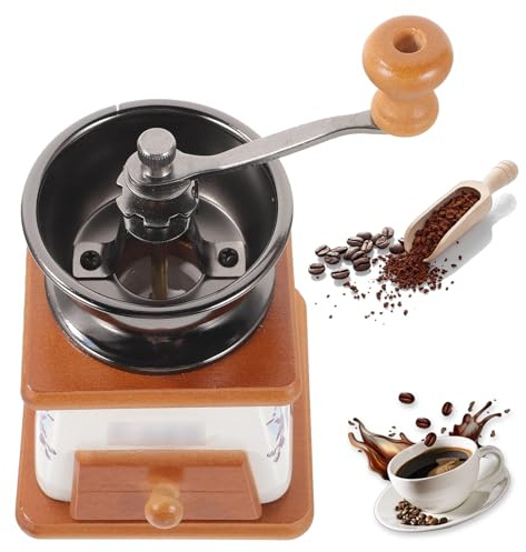 Macinino da Caffè e Ceramica Dal Design Manuale, con Uso Vintage Unico Adatto, for L'aspetto della Cucina Domestica, for Chicchi di Caffè e Altri Cereali