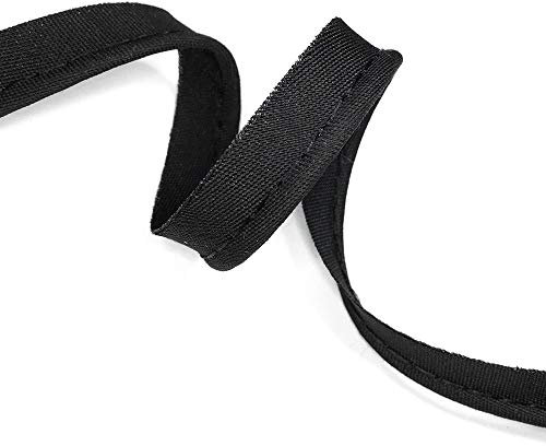 10-Yards 10mm Cordedge Piping Trim Cord for Clothing Pillows, Lamps, Draperies, SP-2822 (Black)