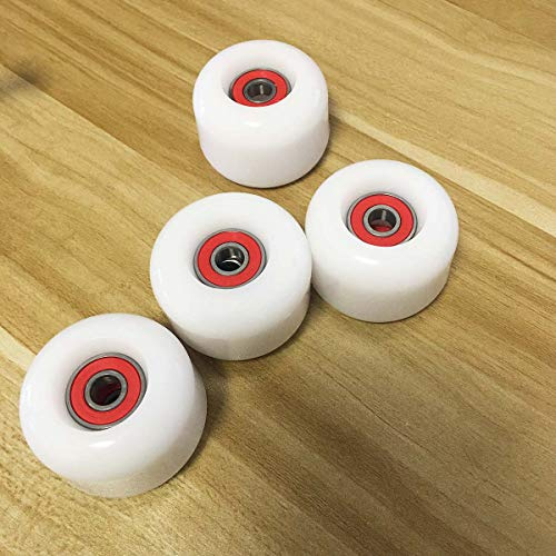 Jonscart Kit di ruote sportive per skateboard, 4 pezzi, 50 mm x 35 mm, 83 A, 83 A, cuscinetti a sfera ABEC-9 ad alta velocità, 4 distanziatori