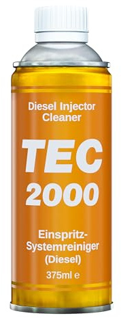 TEC 2000 Motorreiniger - Diesel Injektor Einspritzdüsen Reiniger 375ml - Kraftstoffadditiv zur Systemreinigung von Injektoren - Motorspülung Motorpflege Diesel Zusatz - Systemreiniger