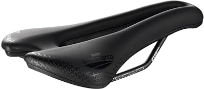 Selle San Marco ASPIDE Short Comfort Dynamic - Sella Bicicletta da Strada Gravel Mountain Bike, Imbottitura Extra, Rail in Manganese - Taglia S3, Nero