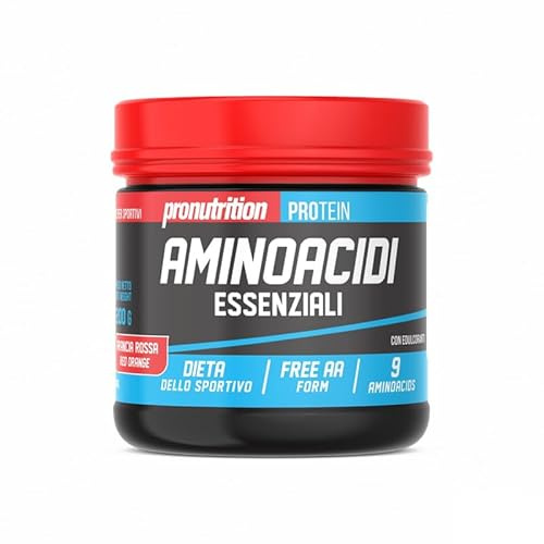 Pronutrition AMINOACIDI ESSENZIALI 200gr Gusto ARANCIA ROSSA - Integratore alimentare di Aminoacidi Essenziali aromatizzato.