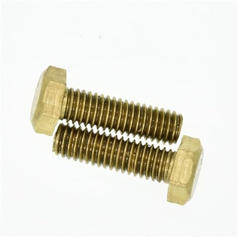 Aqxypas M4 M5 M6 M8 Messingschrauben Kupfer äußere sechs Eckschrauben Kupfer sechs Eckschrauben DIN933 Sechs Bronzeschrauben und Schrauben (Size : M5-40mm(10pcs))