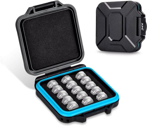 Custodia per batteria LR44, resistente all'acqua, antiurto, per 15 batterie LR44/AG13/CR44/SR44/357/303/L1154/A76, LR44, batteria a bottone non inclusa