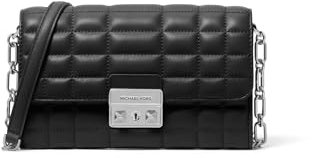 Michael Kors Tribeca große Damen-Geldbörse mit Kette, Schwarz, One size