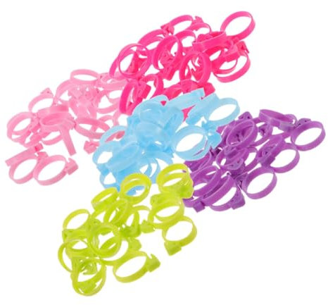 Alipis 50stücke Silikonbeutel Wiederverwendbar Mit Spritzbeutel-Clips Beutel-Clips Für Backen Kochen Und Partys Inklusive Wiederverwendbare Beutel-verschlüsse Und Beutel-verschlüsse Zum k