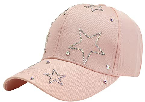 Sport Basecap Damen, Cap Baumwolle Baseball Caps Bedrucken Bestickte Kappe Cappies Snapback Baseballkappe Frauen Schildkappe Sports Trucker Cap Verstellbar mit Schirm Modern Hut Schirmmütze