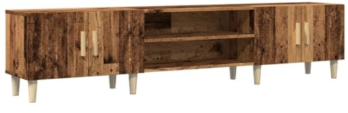 vidaXL Mueble de TV Madera ingeniería Madera Envejecida 180x31,5x40 cm