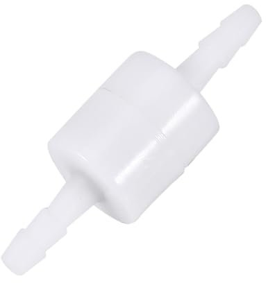 Inline-Rückschlagventil, 4 Mm Weißes 1-Wege-Kunststoffventil, 1-Wege-Rückschlagventil aus Kunststoff, für Wasser, Gas und Luft