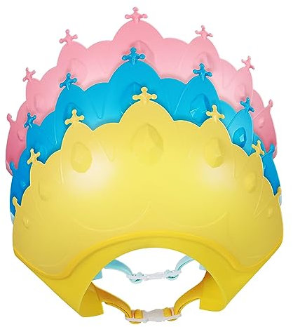 CIMAXIC 3stücke Duschhaube Für Junge Mädchen Haarwaschen Schutz Bademütze Mit Verstellbarem Riemen Aus Flexiblen Für Junge Mädchen Und Kleinkinder Zum Trocknen Der Ohren