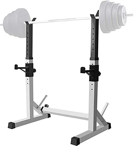 KHYTEBV Langhantelständer Dip-Ständer Langhantelständer Gewichtheberständer Gym Squat Rack Bankdrücken Hantelständer Fitness Krafttraining Fitnessgeräte